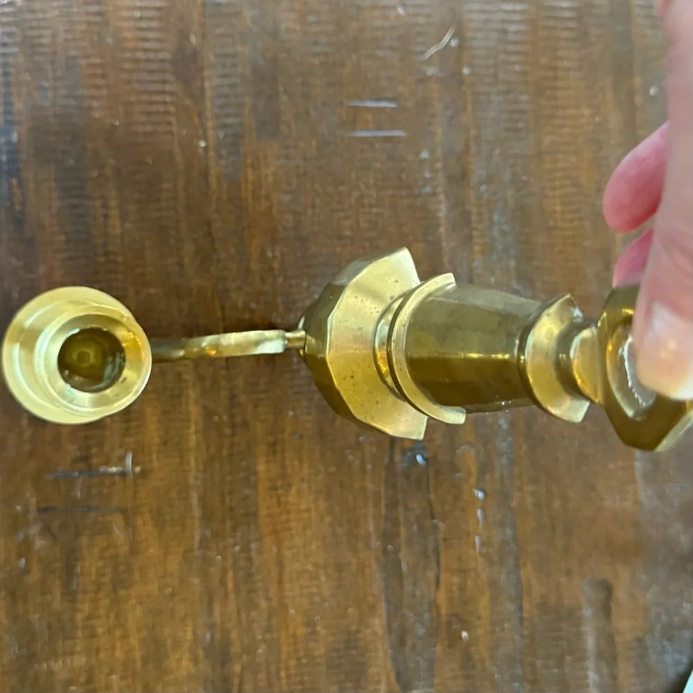 Vintage Solid Brass Wall Sconces (2)